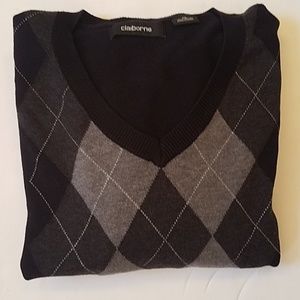 Claiborne 100% Cotton Mens Sweater